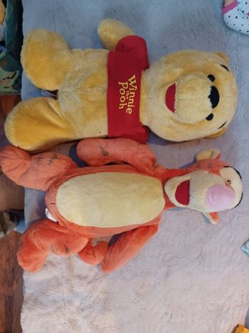 Lot Peluche Winnie l'Ourson et Tigrou 