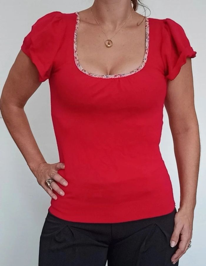 Haut dos nu avec ruban liberty 38 - photo numéro 2