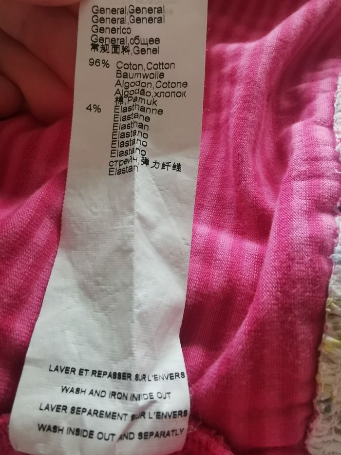 Ensemble rose fleuri pantalon haut manches longues catimini - photo numéro 8