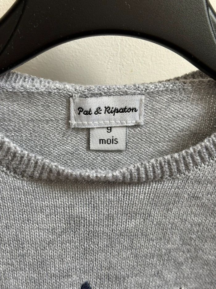Pull gris licorne 9 mois - photo numéro 4
