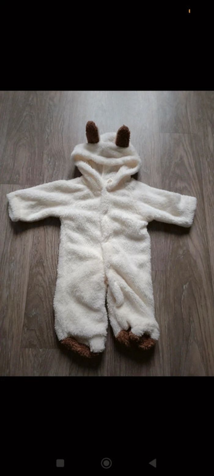 Combinaison molletonnée mixte 6/9 mois