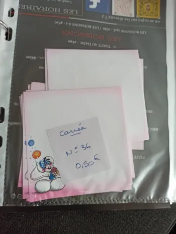 Feuille Diddl carrée 36 0,50€