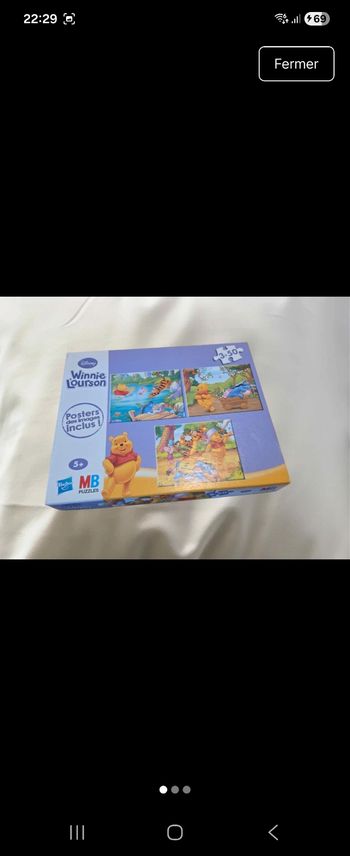 Coffret puzzles Disney Winnie l’Ourson