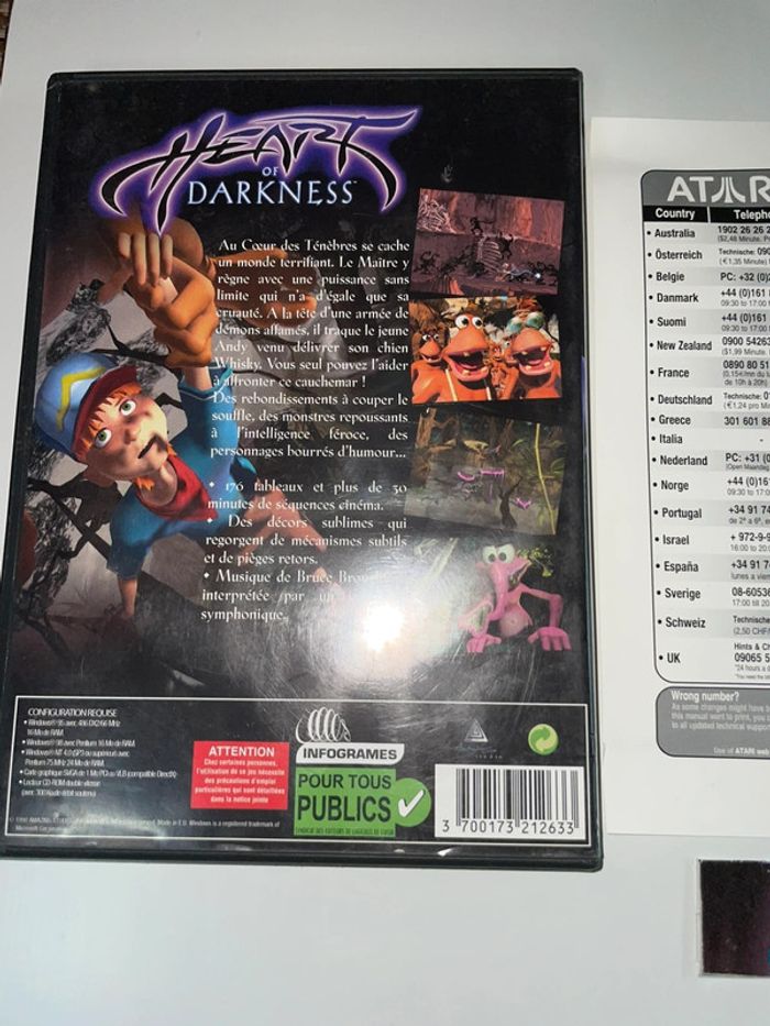 Heart Of Darkness - Jeu PC Sans Notice VF Microsoft - photo numéro 5