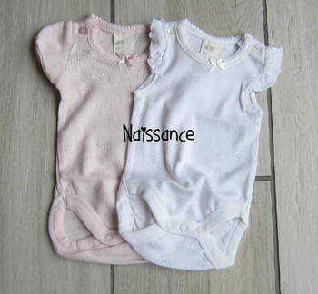 Lot de 2 bodies neufs bébé fille