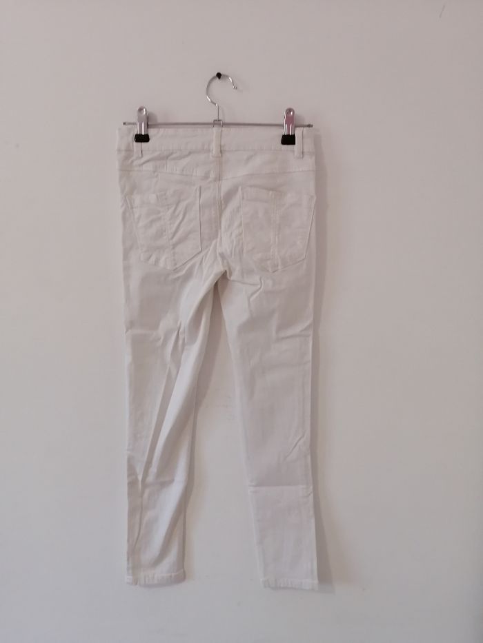 Pantalon blanc slim 10ans - photo numéro 4