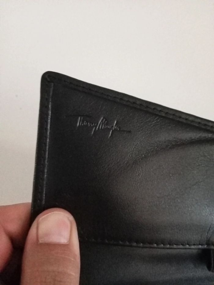 Grand portefeuille thierry Mugler toile et cuir - photo numéro 5