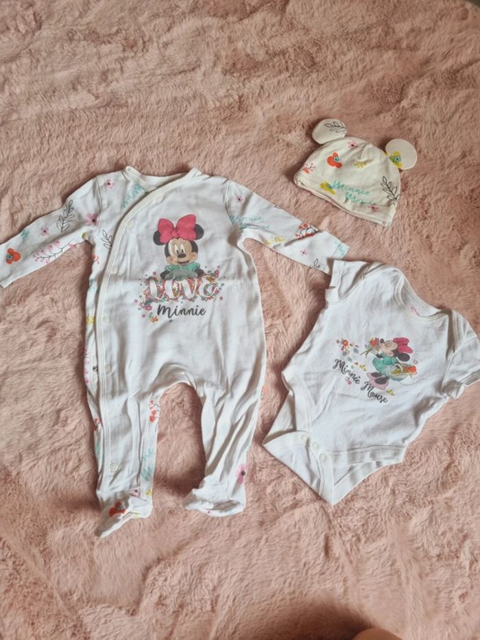 Lot pyjama - bodi - minnie - 6mois - 68cm