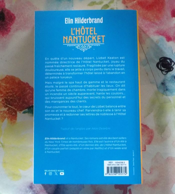 L'HOTEL NANTUCKET d'Elin HILDERBRAND Ed. France Loisirs - photo numéro 3