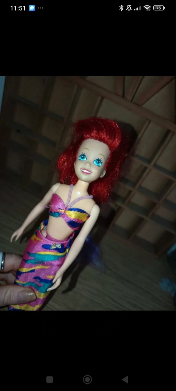 Poupée ariel tyco poupée la petite sirène années 90 - photo numéro 5