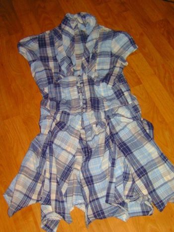 Tunique longue DEGRIFFEE tons bleus taille 38 NEUVE