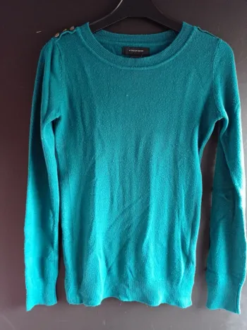 Pull bleu canard