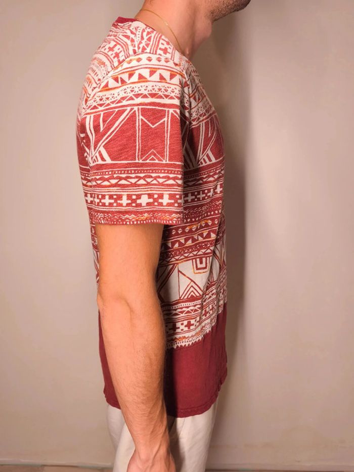 T-shirt Hollister Homme Taille L Rouge Motif - photo numéro 3