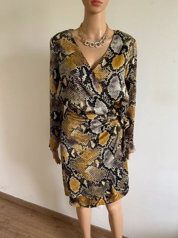 Robe portefeuille imprimée neuve à manches longues Jus d’Orange taille L (valeur 69€)