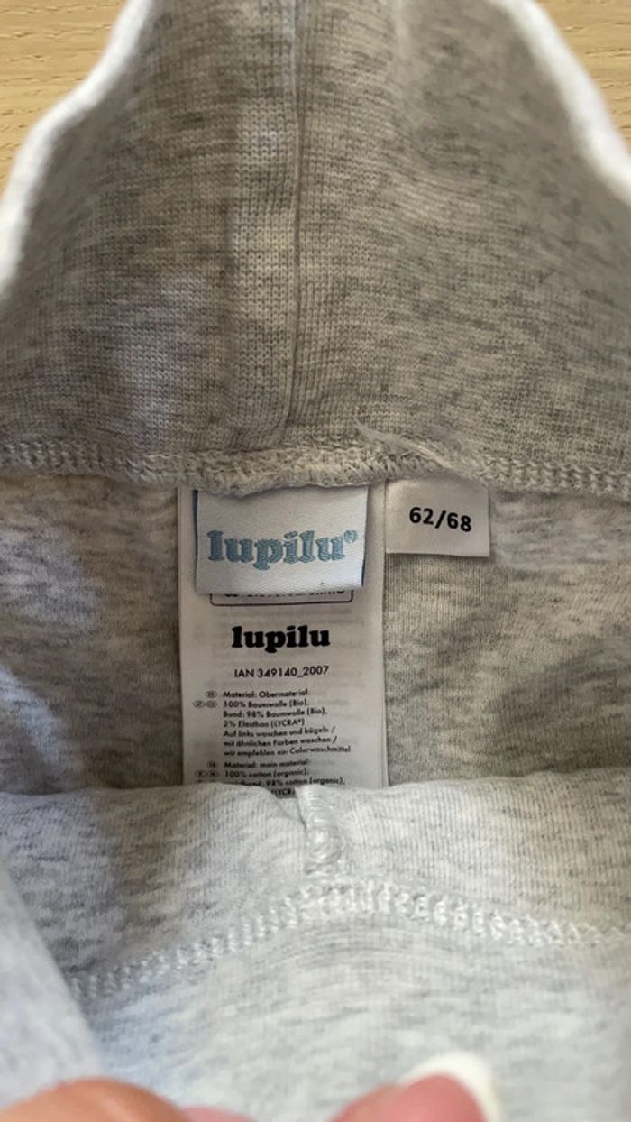 Legging gris avec bandeau ventre Lupilu 62/68 cm - photo numéro 3