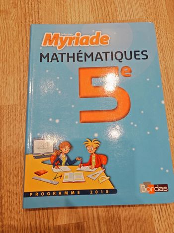 Livre mathématiques 5eme