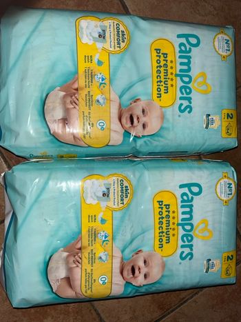 2 Paquets Couches Pampers Taille 2 