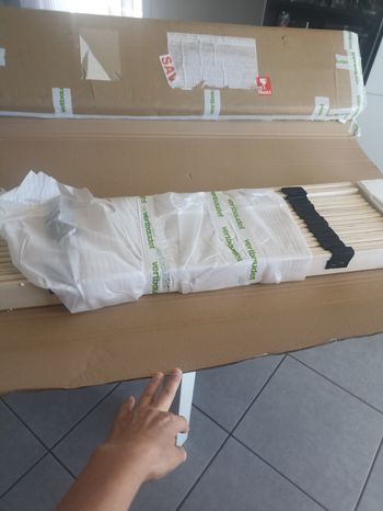 Sommier à lattes enroulées 1 place