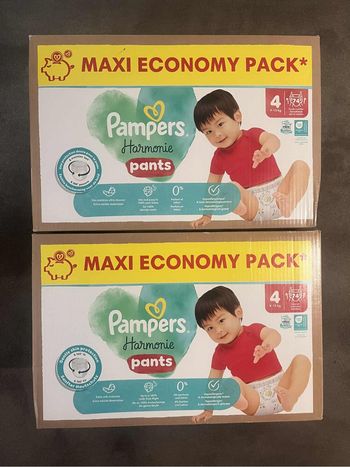Pampers harmonie taille 4 pants maxi pack (2 cartons)