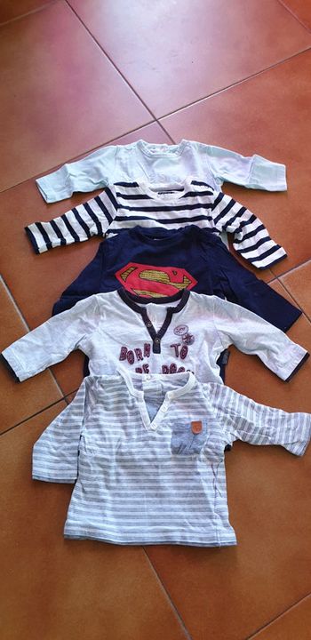 Lot de 5 tee-shirt manche longue