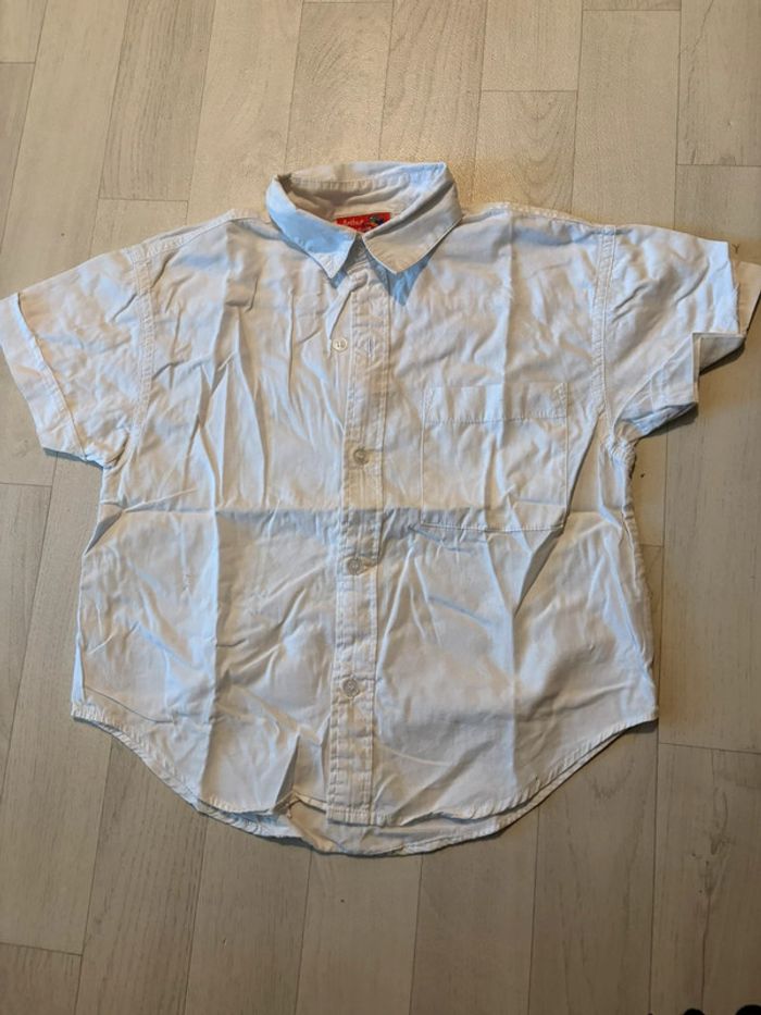 Chemise manches courtes blanche 5 ans