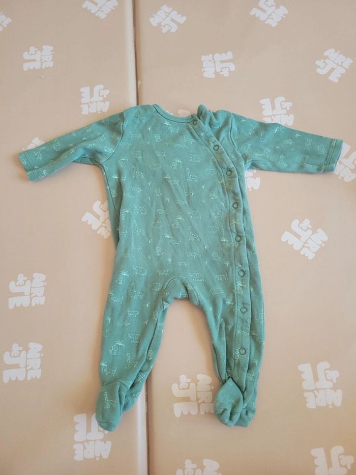 Pyjama coton léger mixte 6 mois – motif savane