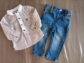 Ensemble Chemise manches longues/ jean regular TAO 6 mois