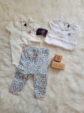 Ensemble 9mois fleuri