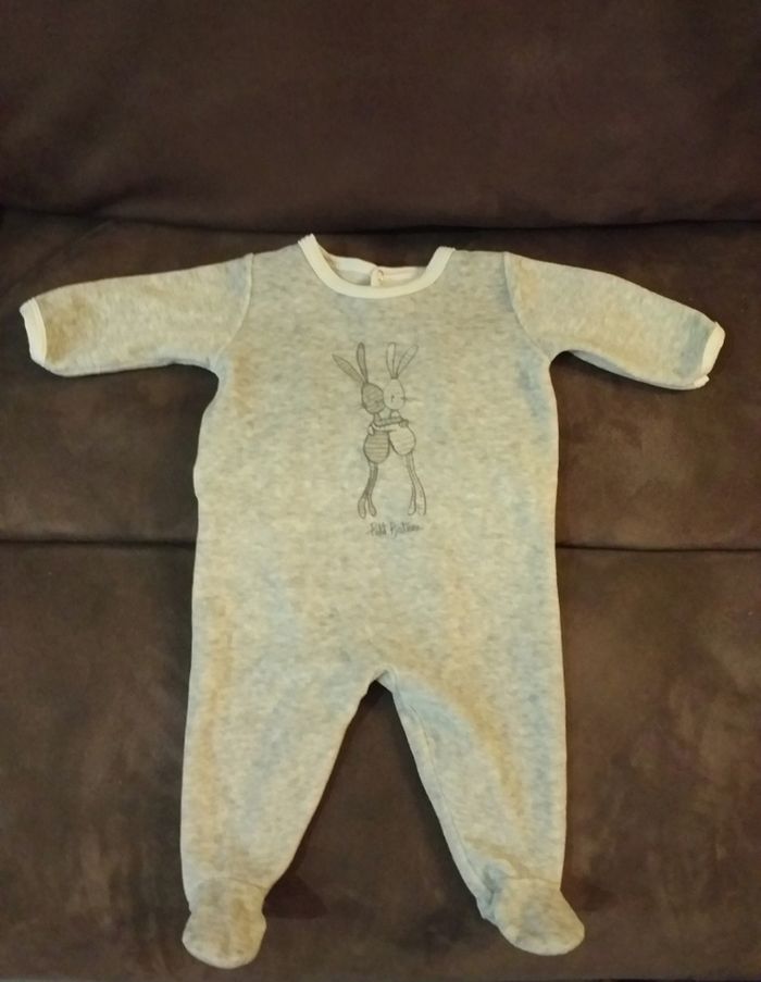 Pyjama en velours Petit Bateau