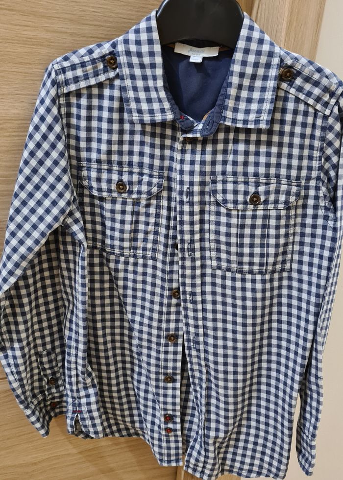 Chemise à carreaux garçon Jacadi 7 ans