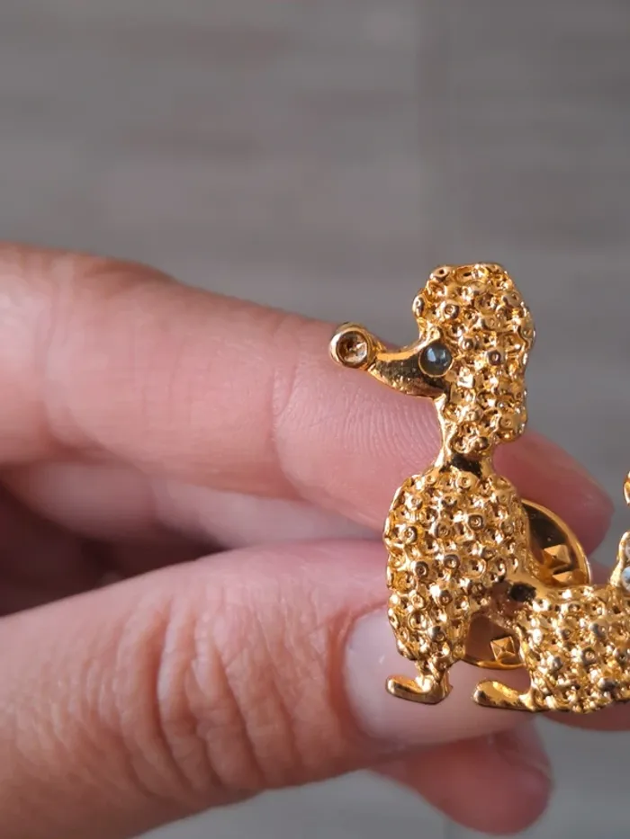 Broche vintage chien Swarovski - photo numéro 4