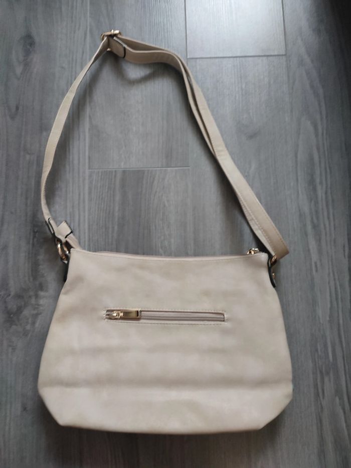 Sac en bandoulière beige - photo numéro 3
