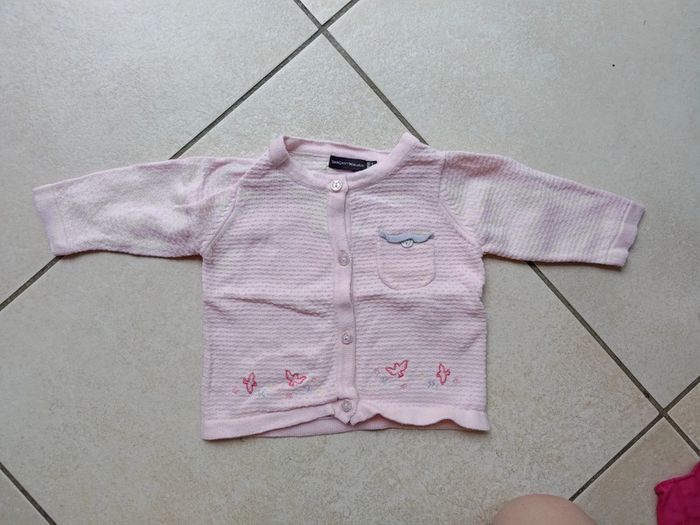 Gilet rose pâle