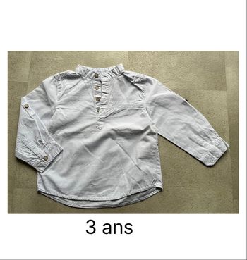 Chemise 3 ans