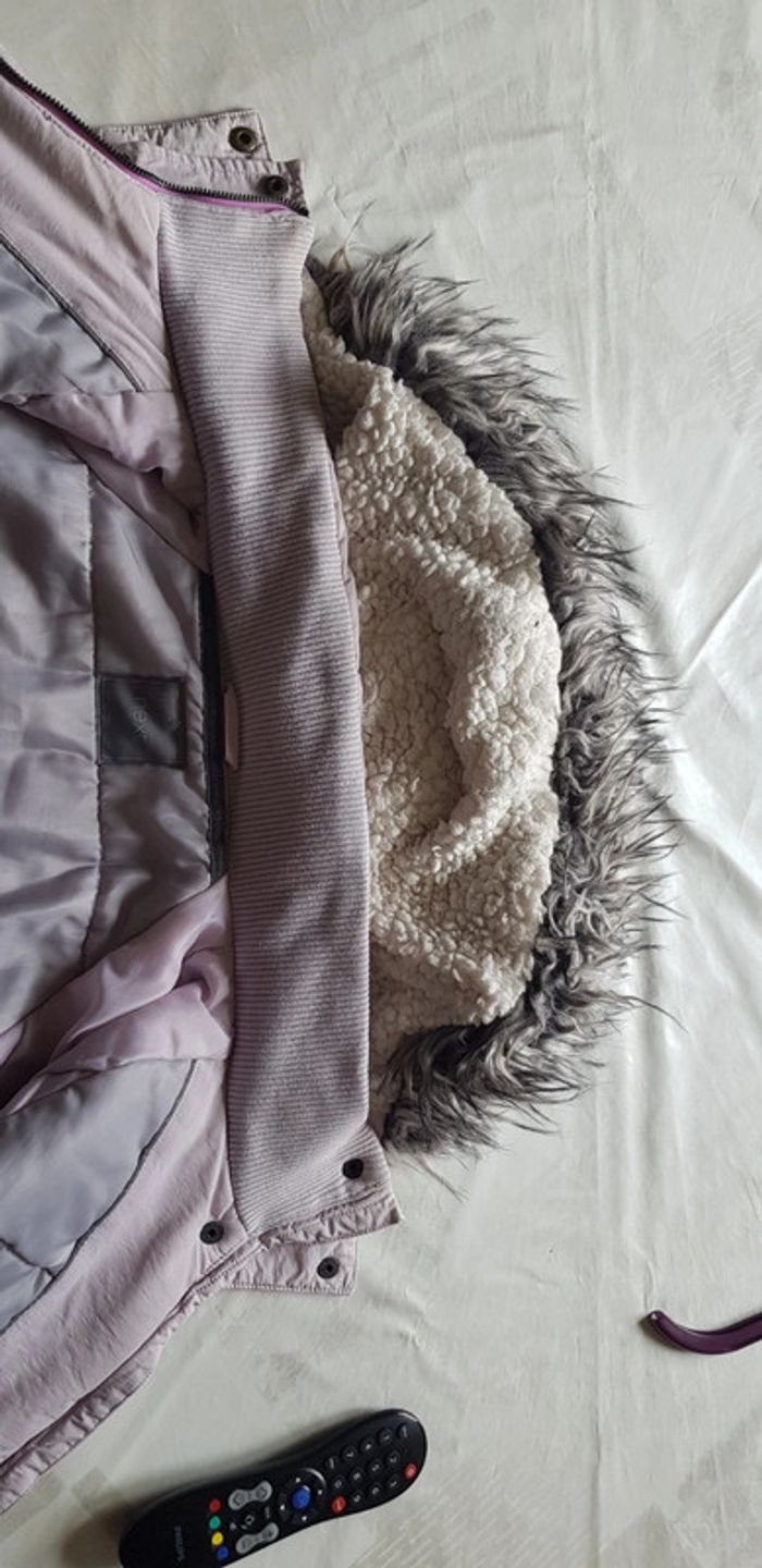 Manteau doudoune  fille rose pâle  t. 16ans - photo numéro 7