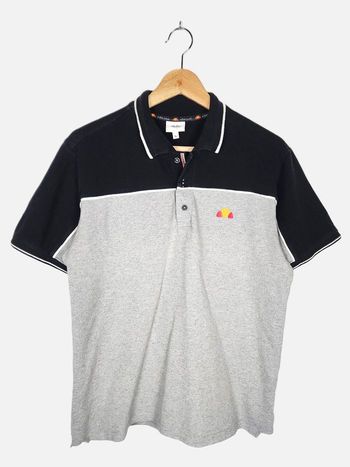 Polo Ellesse "Emilien Polo Corpo" – Noir & Gris – Taille XL