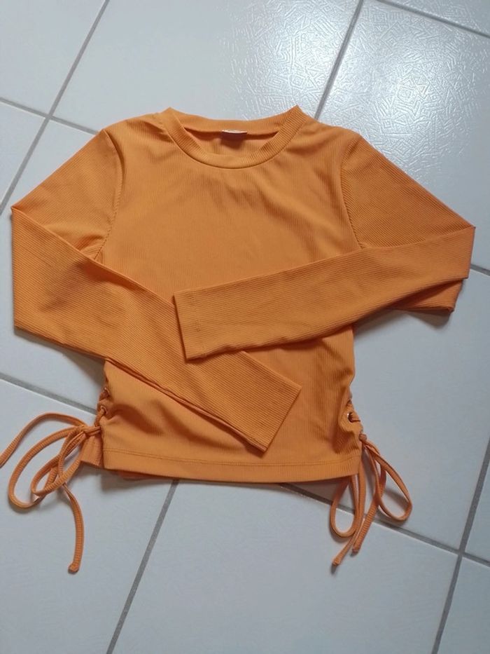 Pull femme croq top orange Pimkie - photo numéro 9