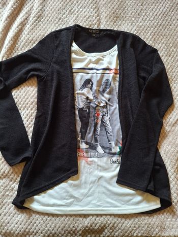 Haut avec gilet intégré T. 16 ans