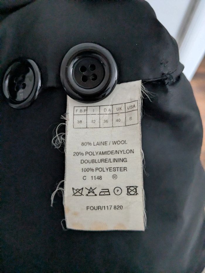 Trench court noir 3 suisses  38 - photo numéro 5