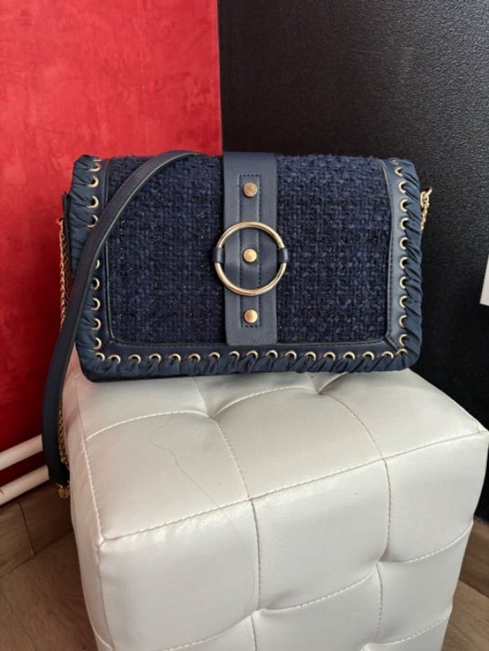 Sac bandoulière bleu marine Morgan