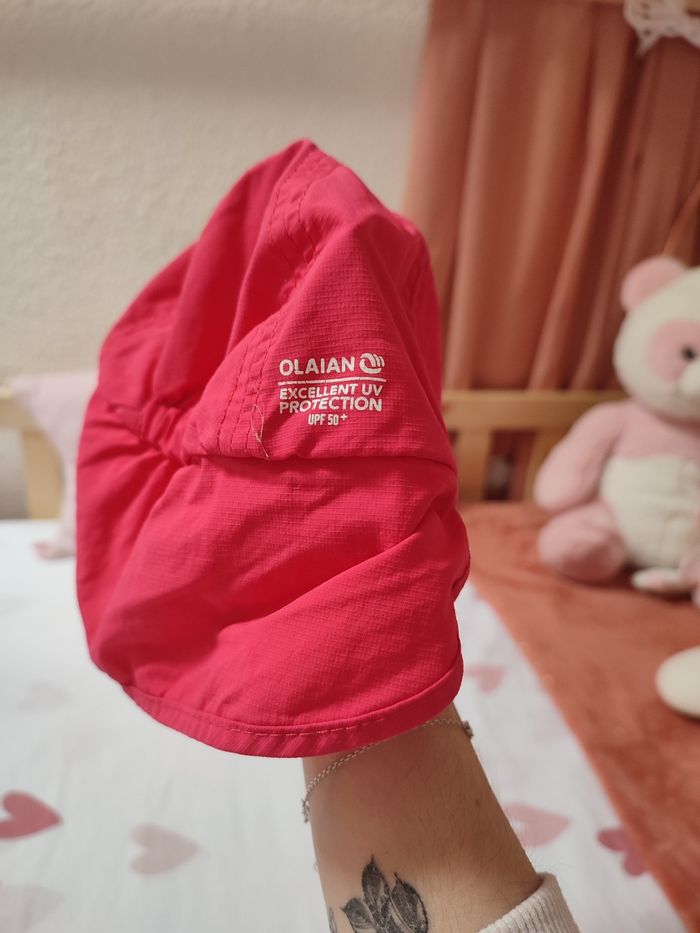 Casque bébé fille - Anti-uv - 6/12 mois - Très bon état - Olaian - photo numéro 4