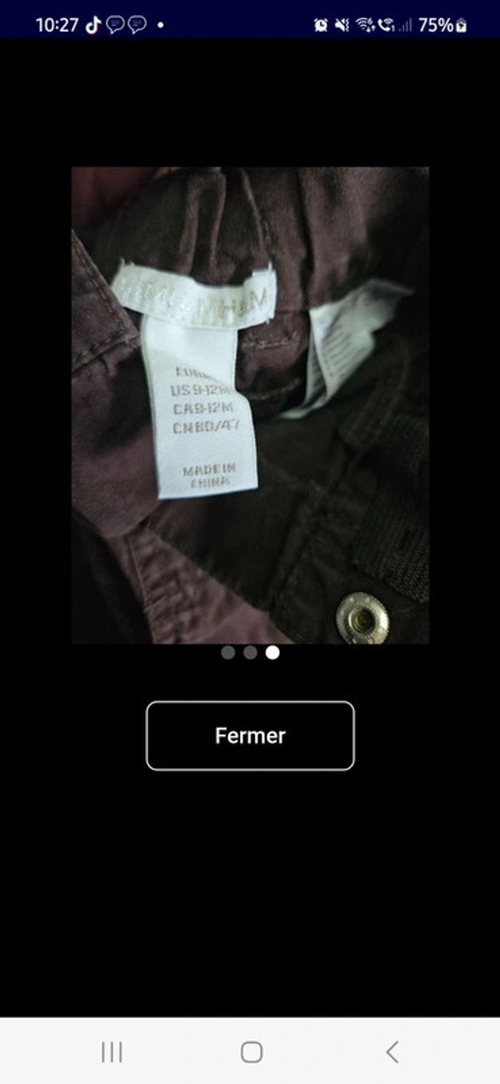 Ensemble été garçon 9mois H&M disney tigrou - photo numéro 3