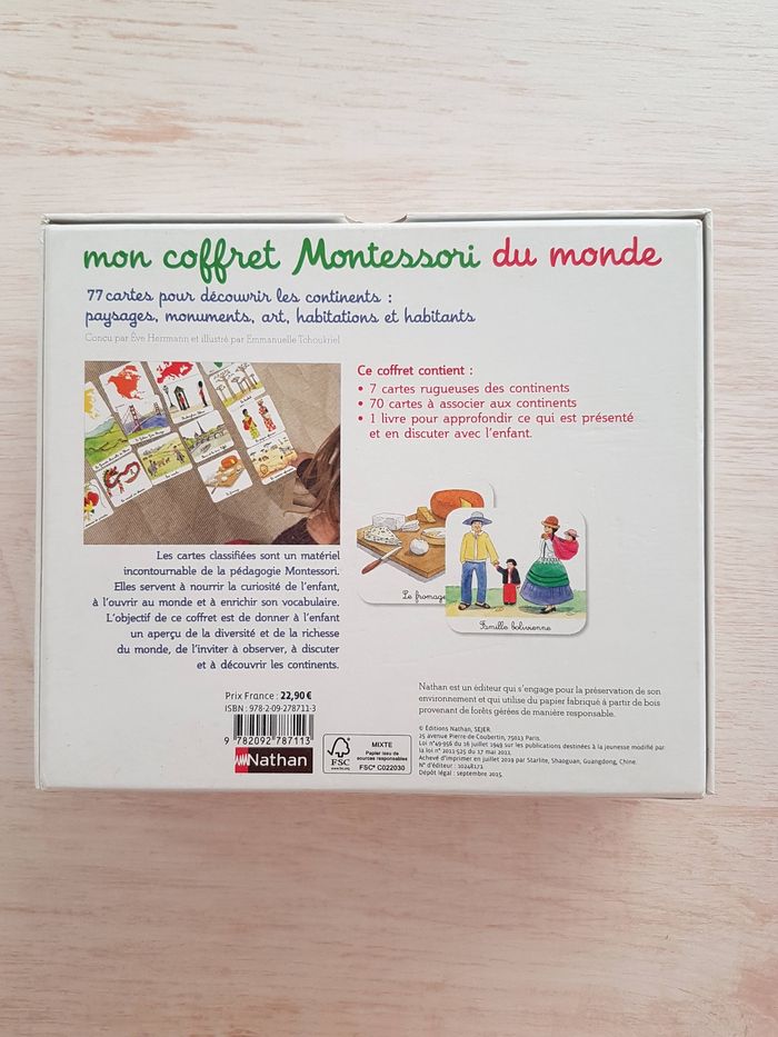 Mon coffret Montessori du monde Nathan - photo numéro 3