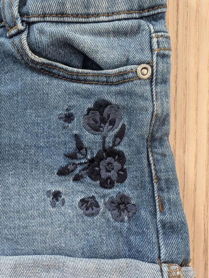 Short jean brodé Vertbaudet - photo numéro 3