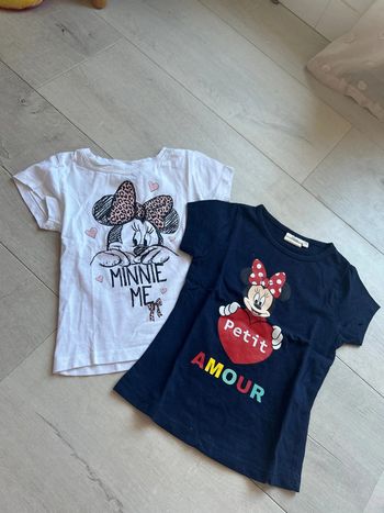 Lot de 2 tee shirt Disney Minnie