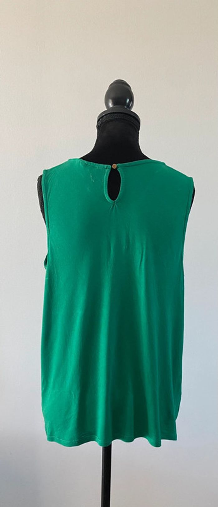 Blouse Naf Naf verte taille 40 manches courtes - photo numéro 4