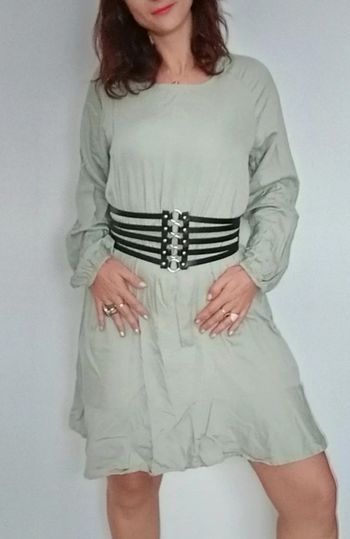 Robe casuale manches longues bio