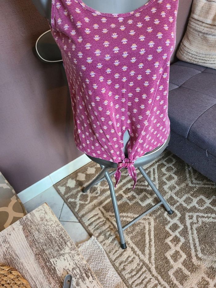 Debardeur court noué ventre 38 - photo numéro 2