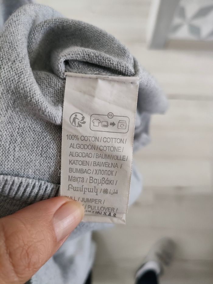 Pull gris - photo numéro 3