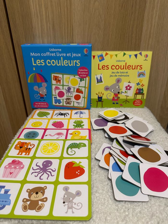 Jeu mon coffret livre et jeux les couleurs